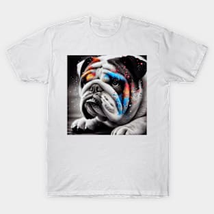 Bold Bulldog Contrast, Bulldog themed T-Shirt